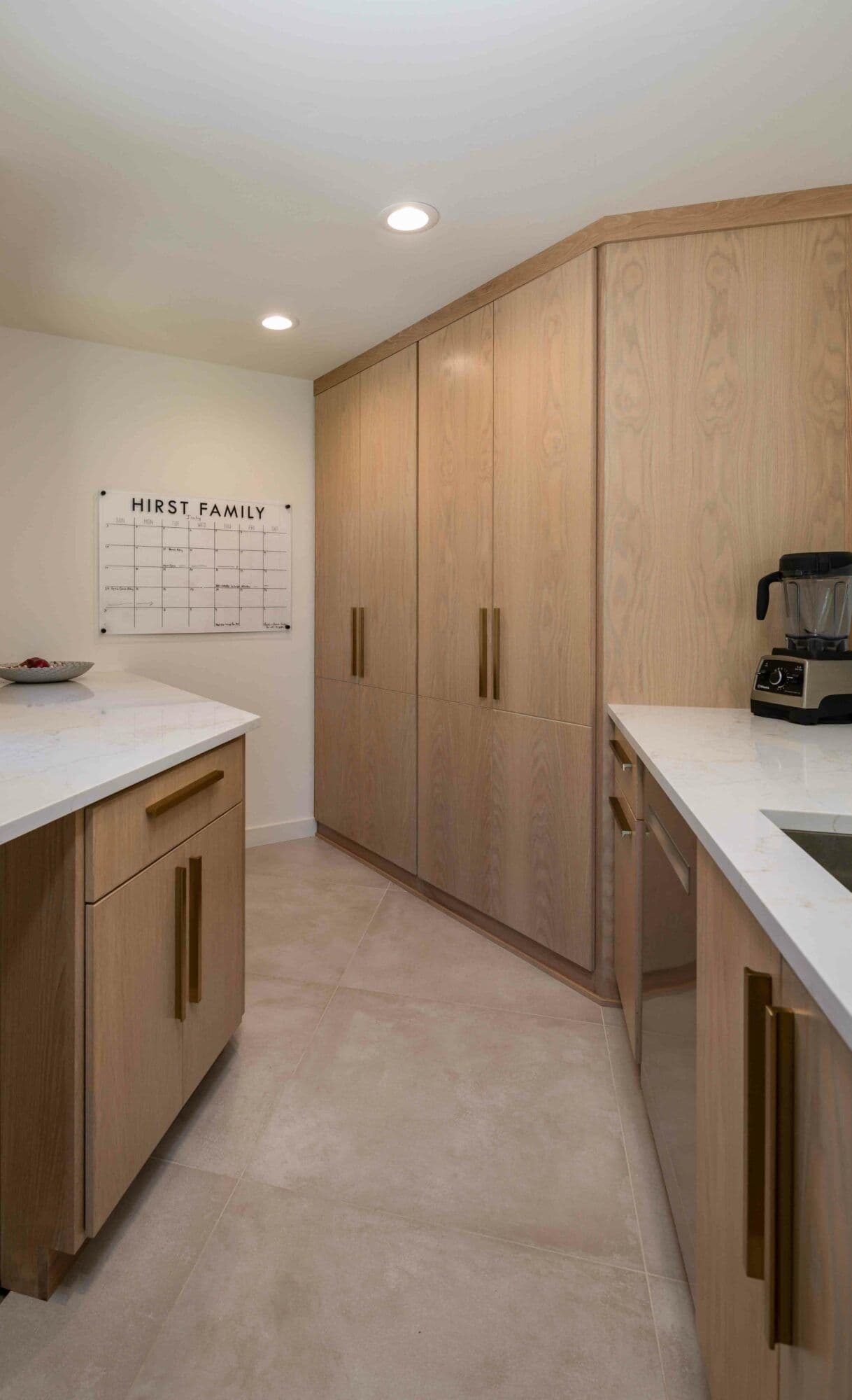 custom cabinetry in the remodeled kitchen