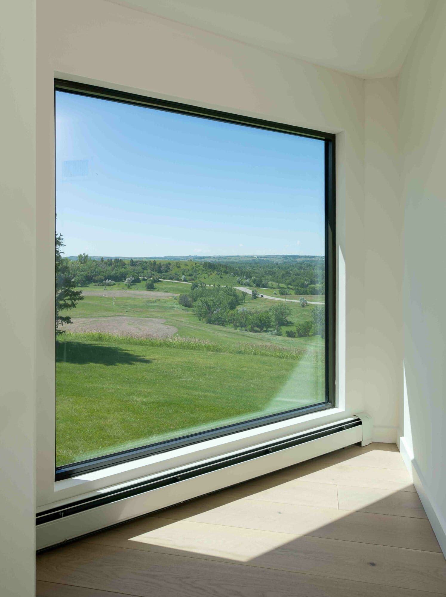 window with view of the country
