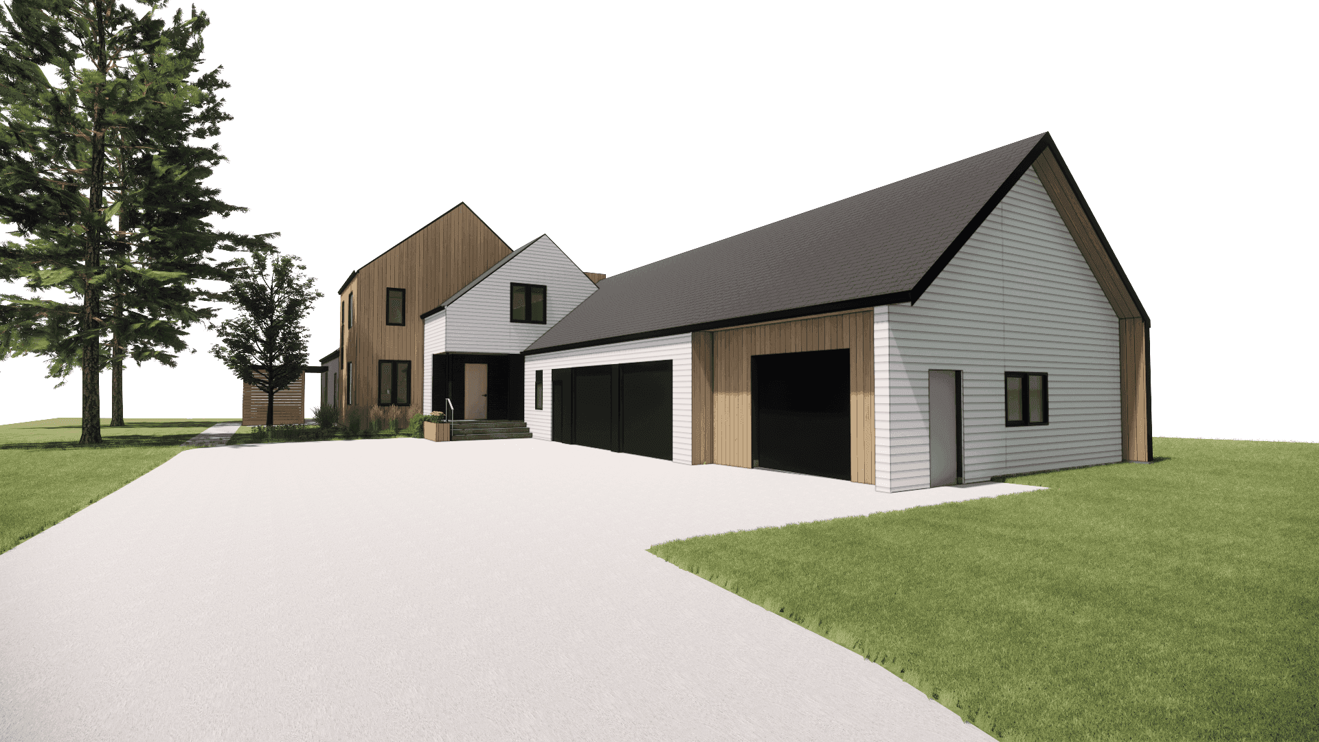 front of the house 3D design render