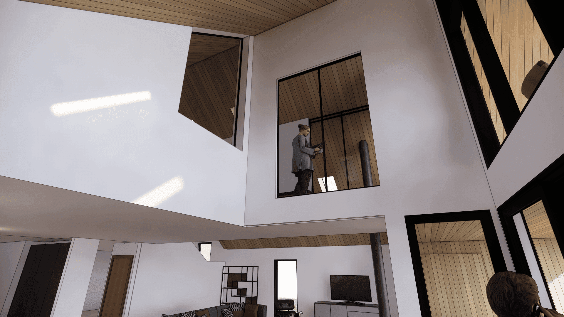 3d render of the cat walk