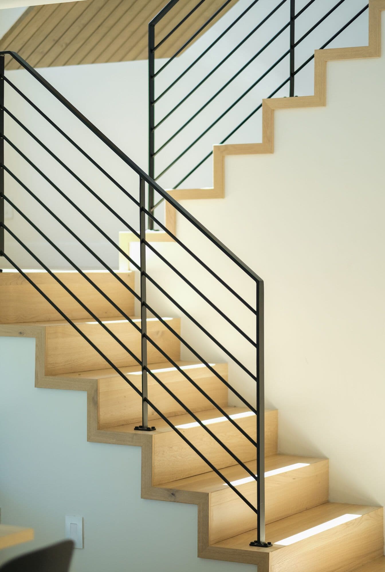 newly remodeled staircase