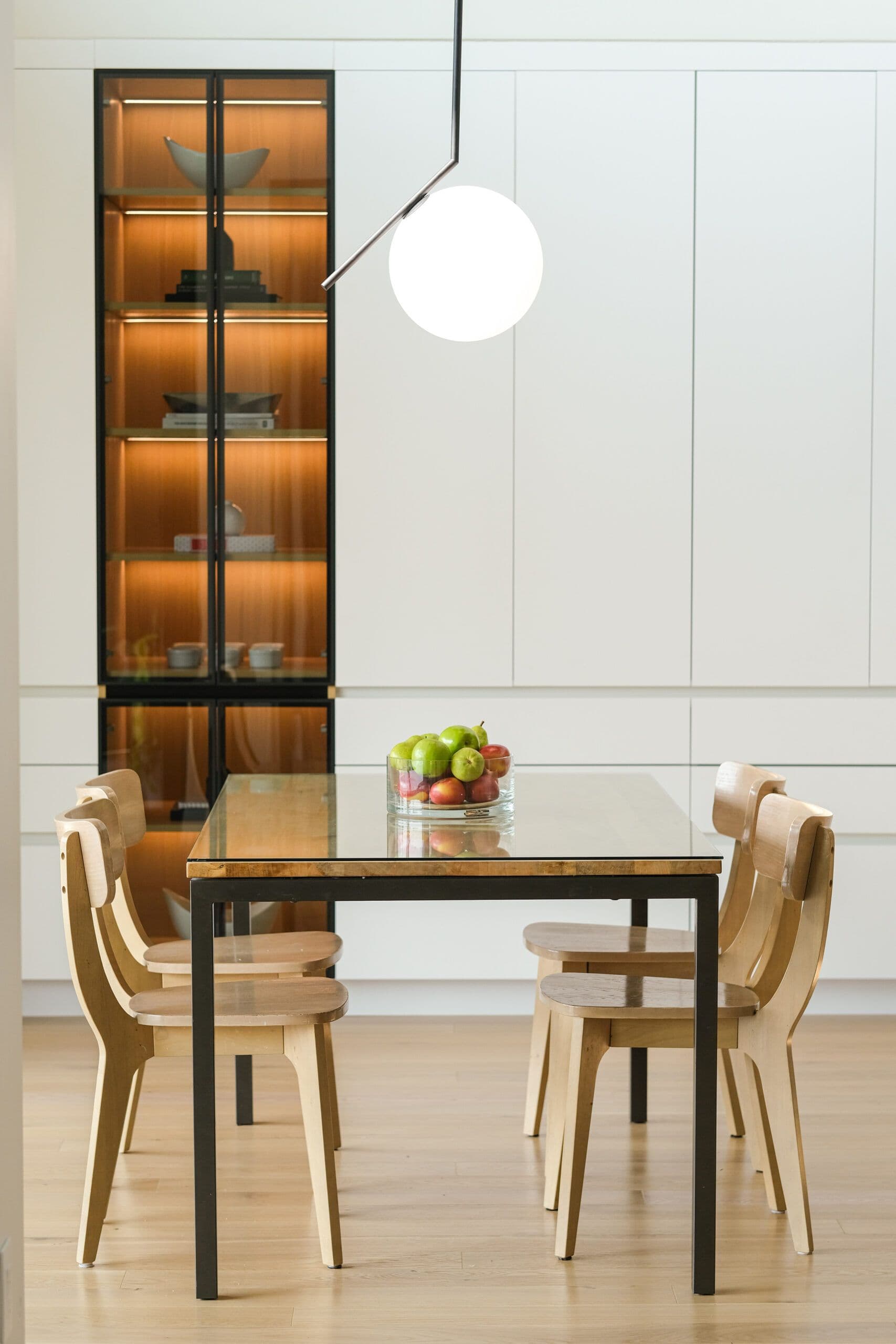 new dining room, custom built pantry and built-in